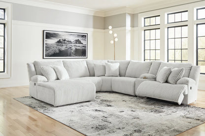 Top Tier Alloy 6 Pieces LAF Reclining Sectional with Chaise