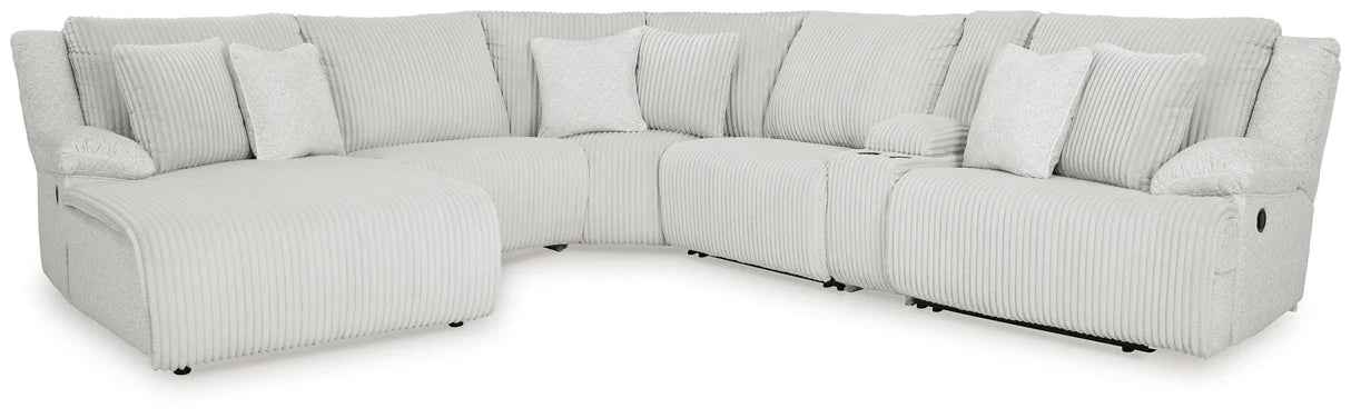 Top Tier Alloy 6 Pieces LAF Reclining Sectional with Chaise