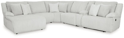 Top Tier Alloy 6 Pieces LAF Reclining Sectional with Chaise