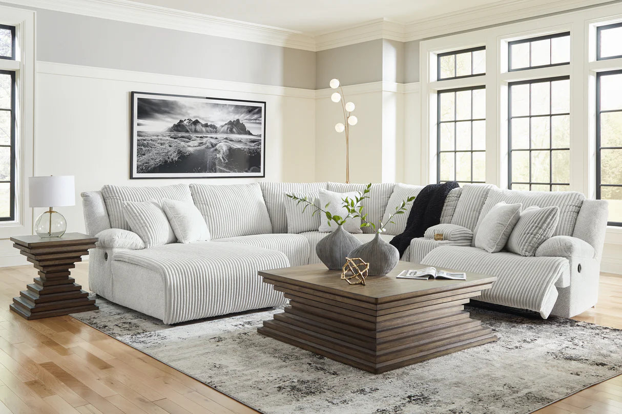 Top Tier Alloy 6 Pieces LAF Reclining Sectional with Chaise
