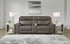 Roman Smoke Power Reclining Loveseat with Console - Decohub Home