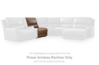 DeepWakes Caramel Modular Power Reclining Sectional
