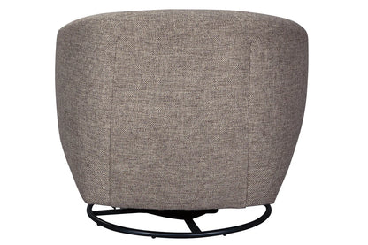 Upshur Taupe Swivel Accent Chair