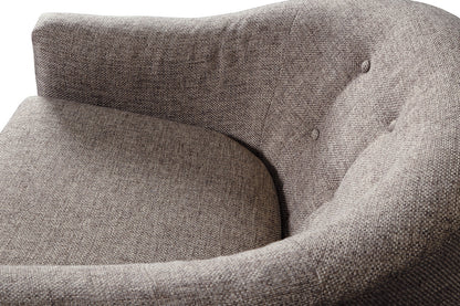 Upshur Taupe Swivel Accent Chair