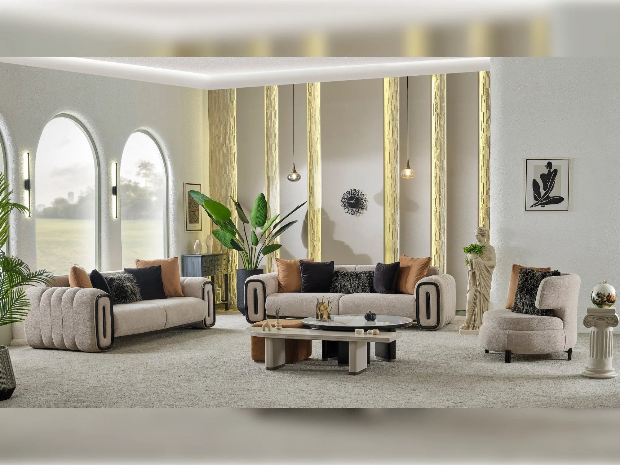 Voyance Modern Living Room Set