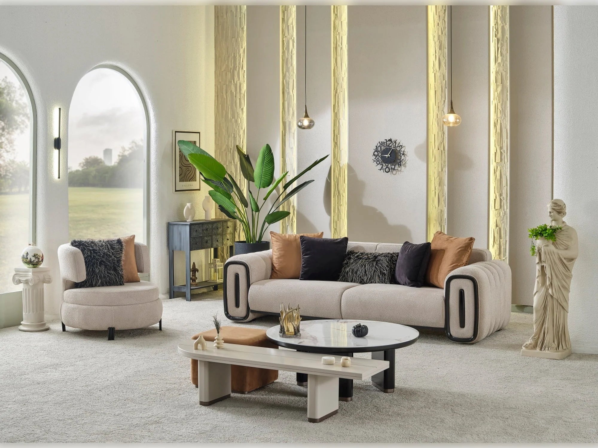 Voyance Modern Living Room Set