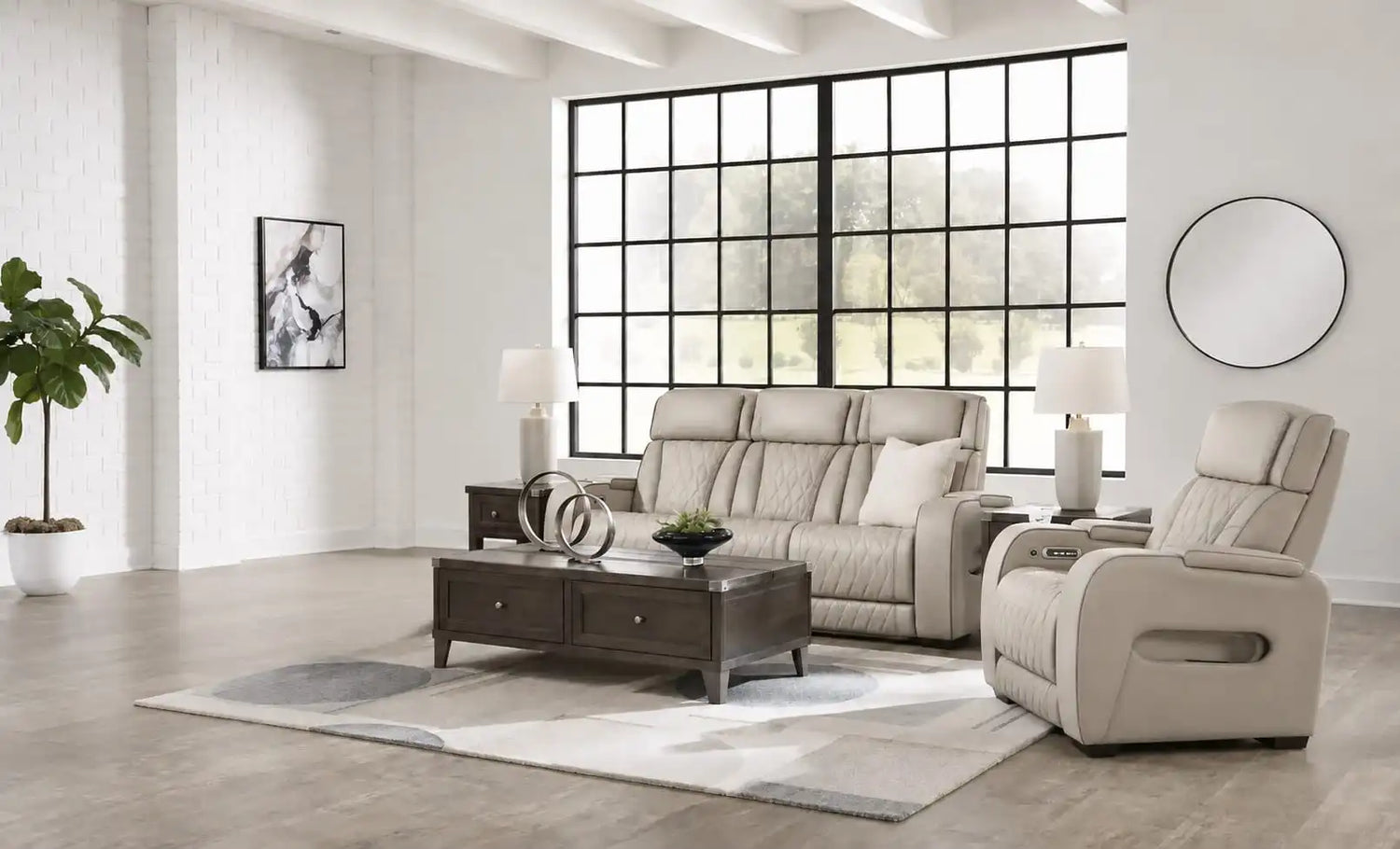 Boyington Power Reclining Sofa and Recliner