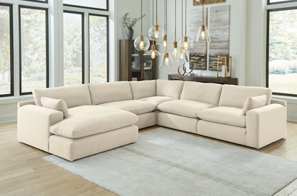 Elyza Linen 5-Pieces Sectional