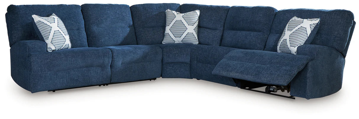 Acklen Place 5-Piece Power Reclining Sectional Navy