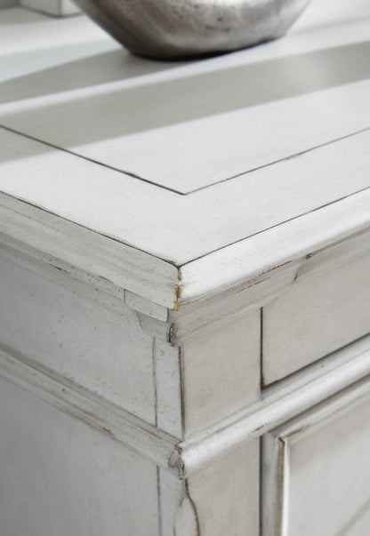 Kanwyn Whitewash Upholstered Panel Bedroom Set