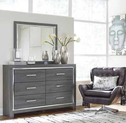 Lodanna Gray LED Panel Bedroom Set
