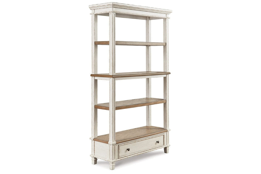 Realyn Brown/White 75&quot; Bookcase - Decohub Home