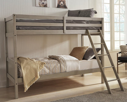 Lettner Twin/Twin Bunk Bed with Ladder - Decohub Home