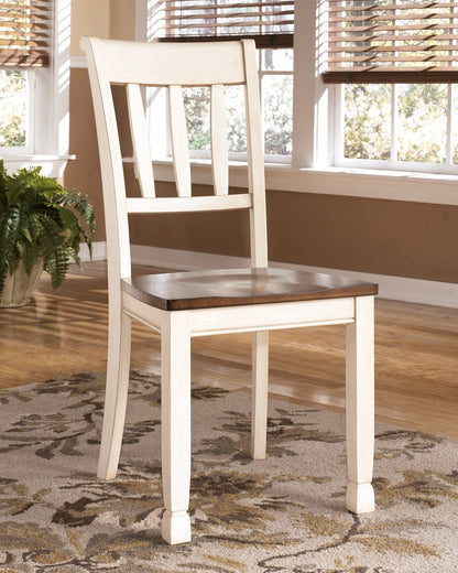 Whitesburg Brown/Cottage White Dining Chair - Decohub Home