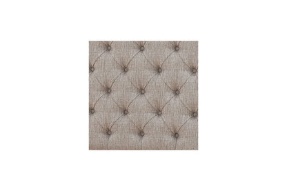 Realyn Chipped White Upholstered Panel Bed - Decohub Home