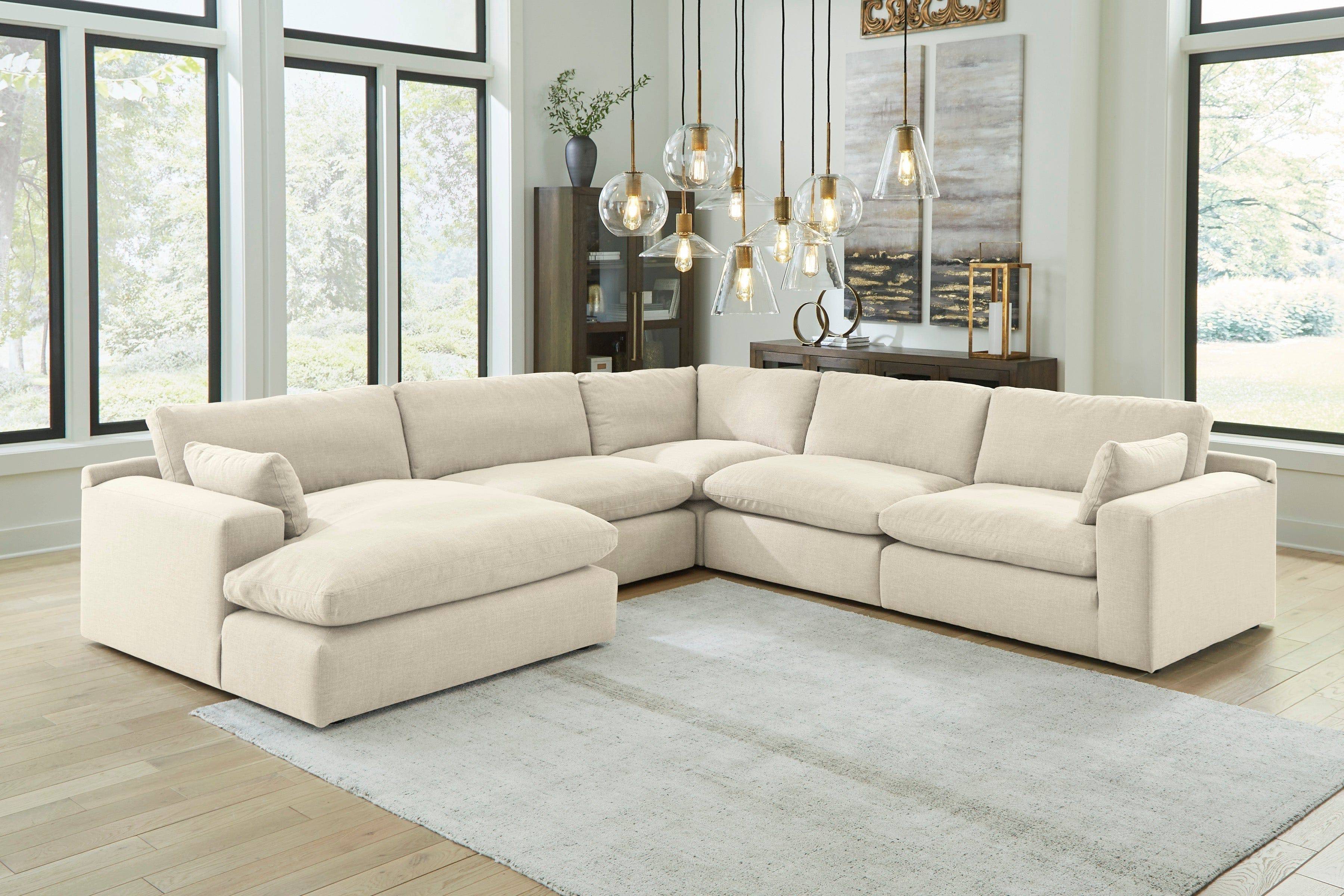 Elyza 5-Piece with RAF Chaise Sectional