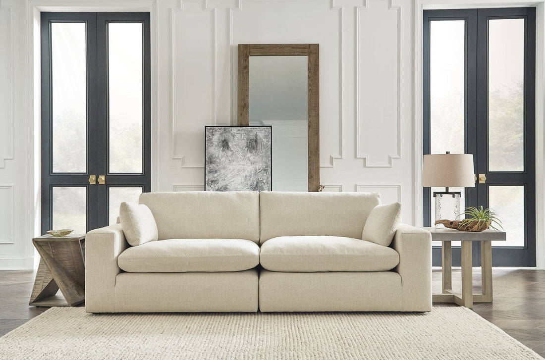 Elyza Linen Loveseat - Decohub Home