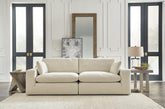 Elyza Linen Loveseat - Decohub Home