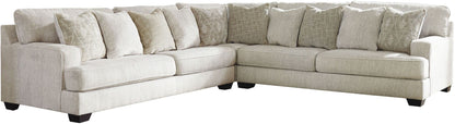 Rawcliffe 3-Piece Sectional With Ottoman - Decohub Home