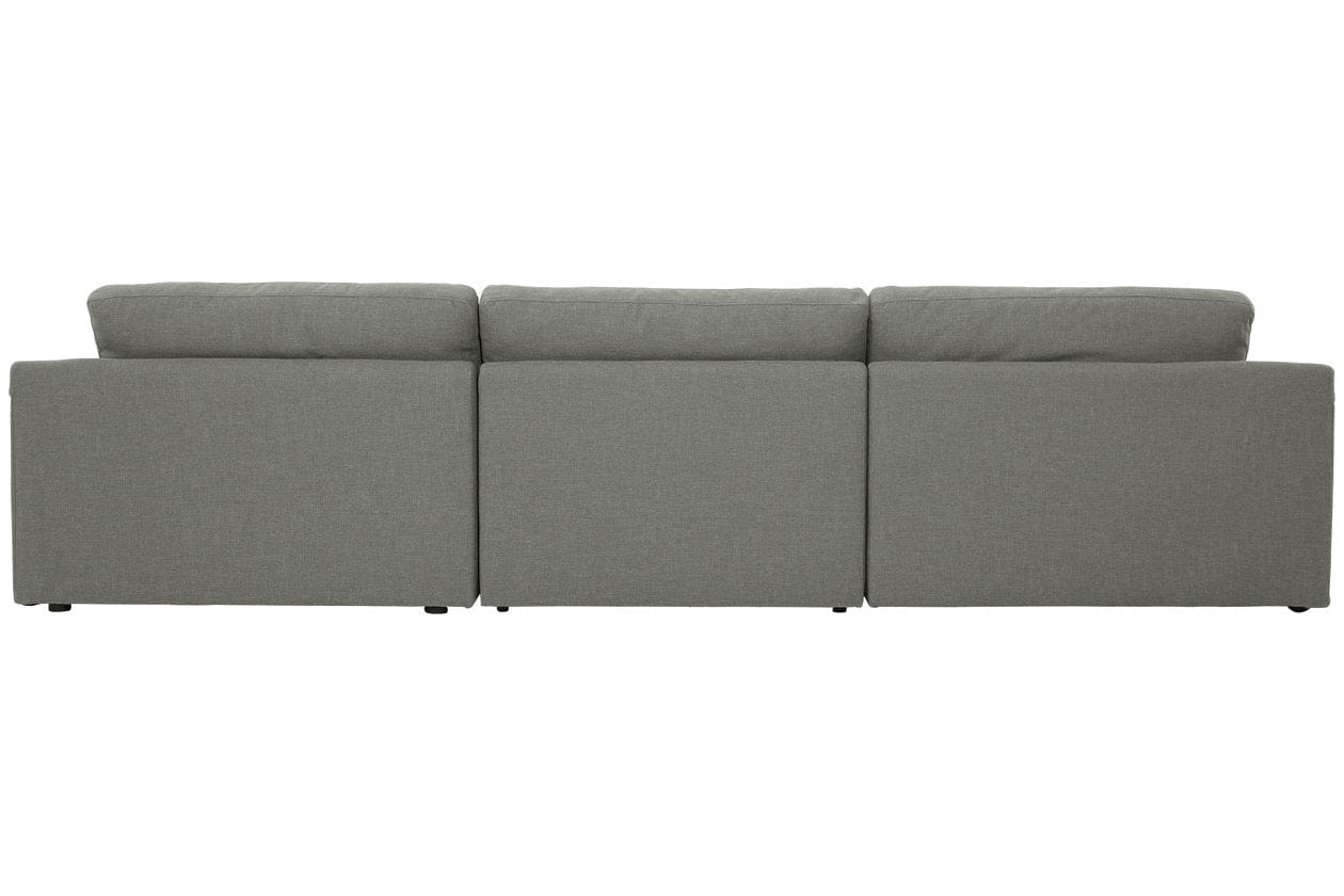 Elyza Linen 3-Piece Sectional with Left Arm Face Chaise - Decohub Home