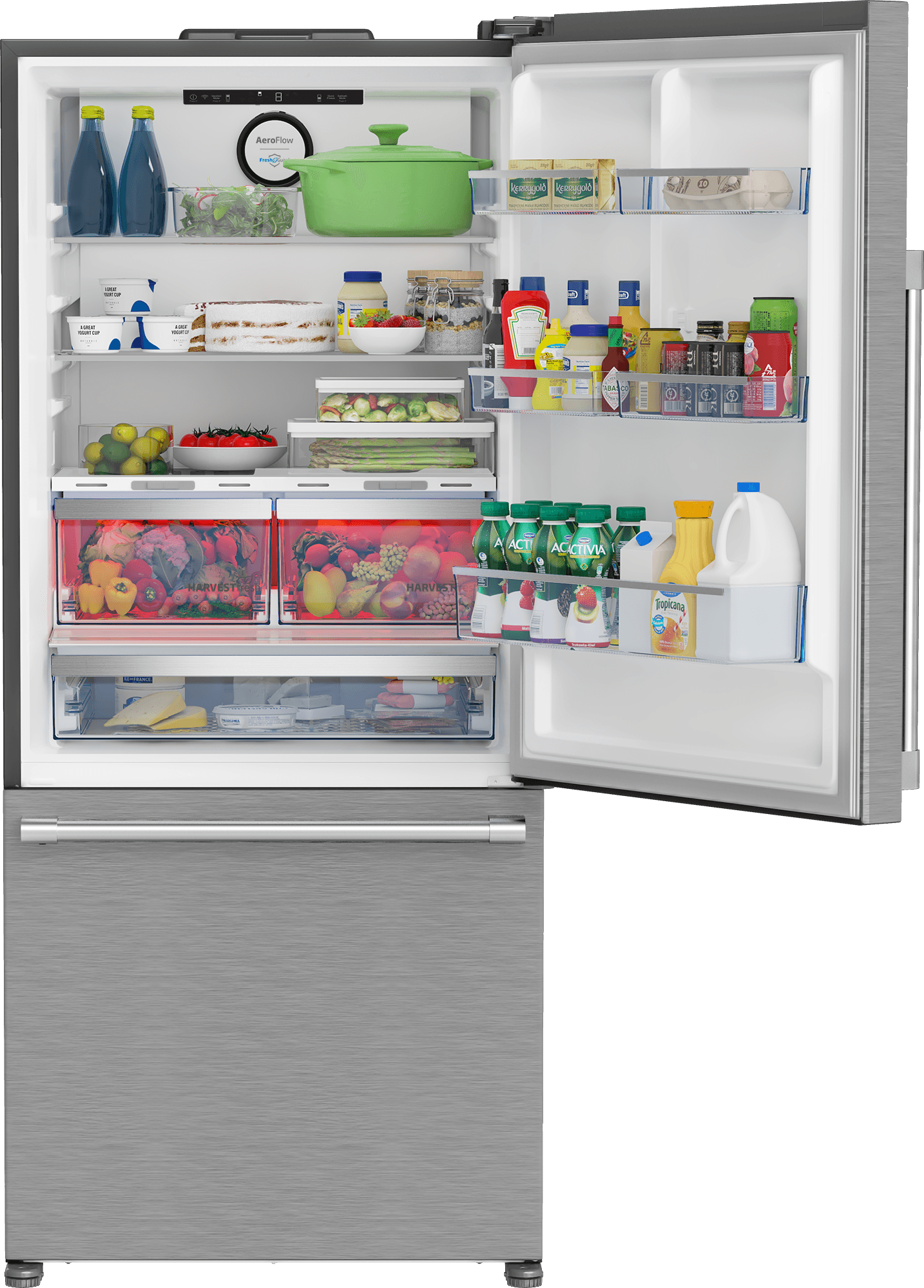 30&quot; Bottom Freezer Refrigerator with HarvestFresh