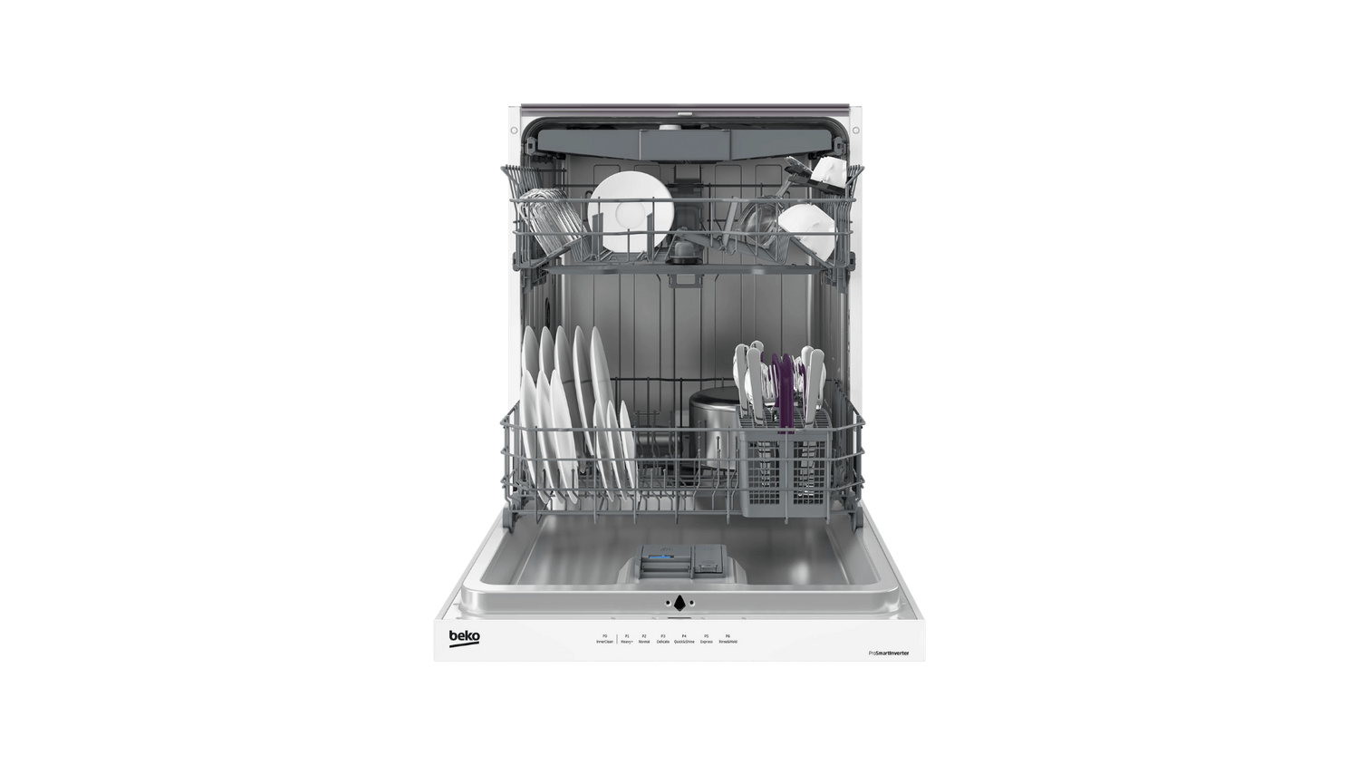 Beko 24&quot; White Built In Dishwasher - Decohub Home