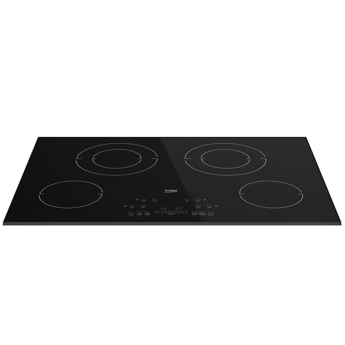 Beko 30&quot; Black Glass Built In Electric Cooktop