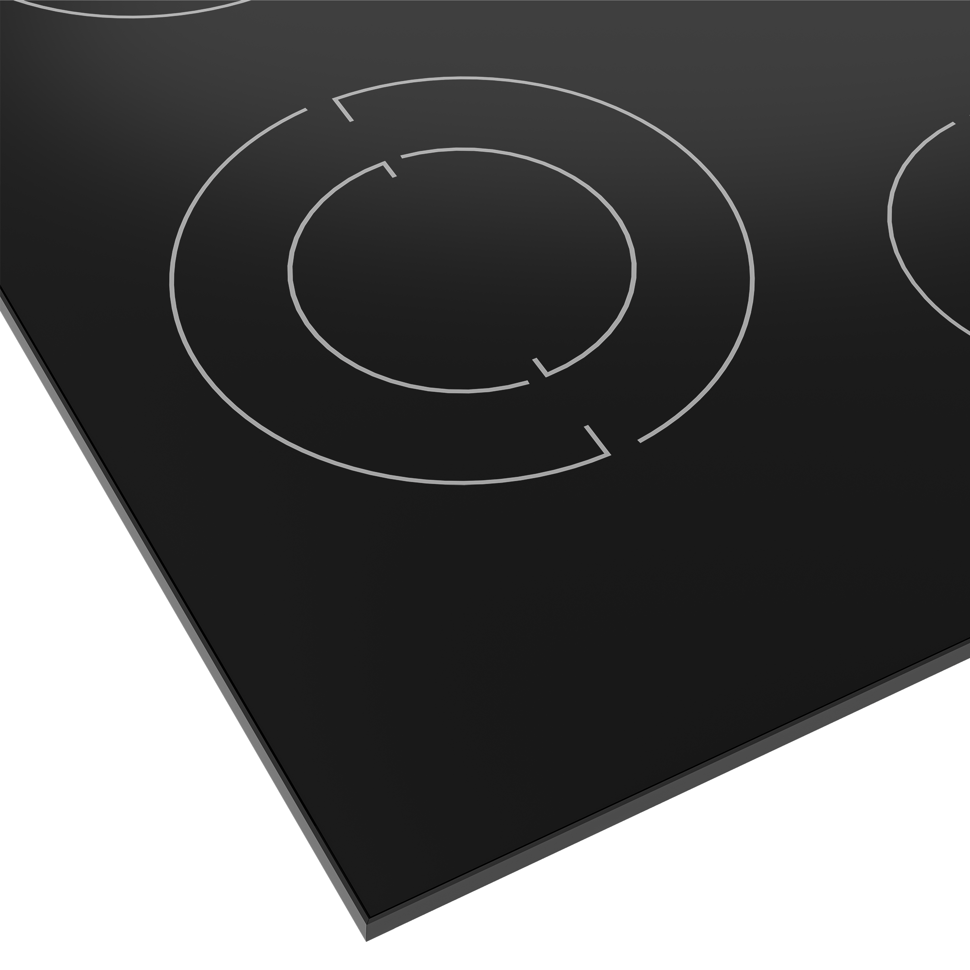 Beko 30&quot; Black Glass Built In Electric Cooktop - Decohub Home