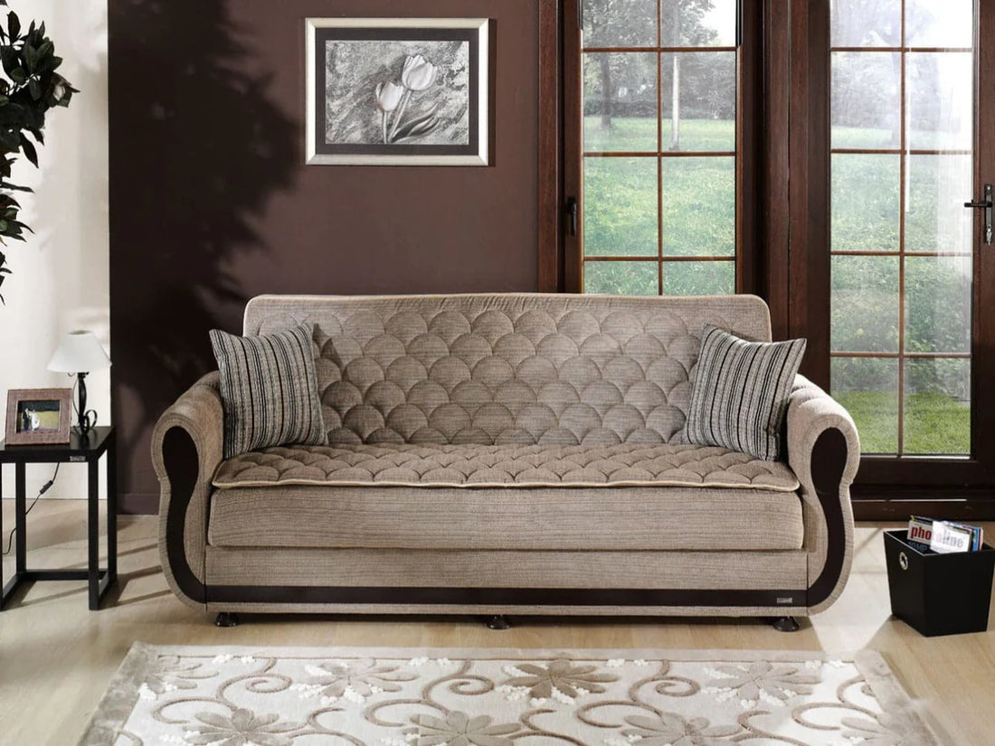 Argos Zilkade Light Brown Sleeper Sofa