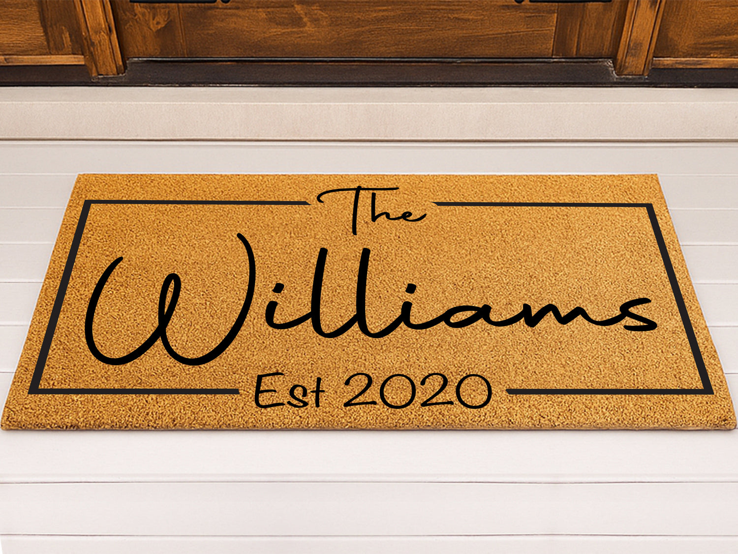 Personalized Family Name Doormat (Make contact for personalization details)