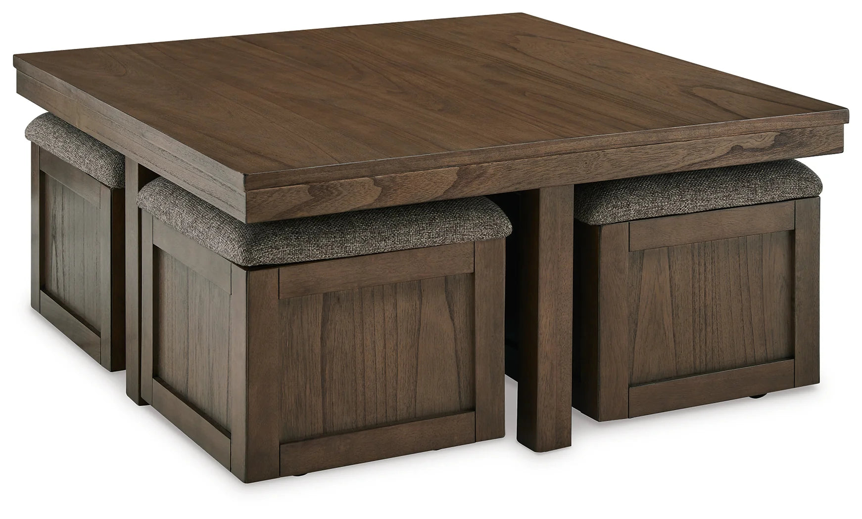 Boardernest Brown Coffee Table w/Stools