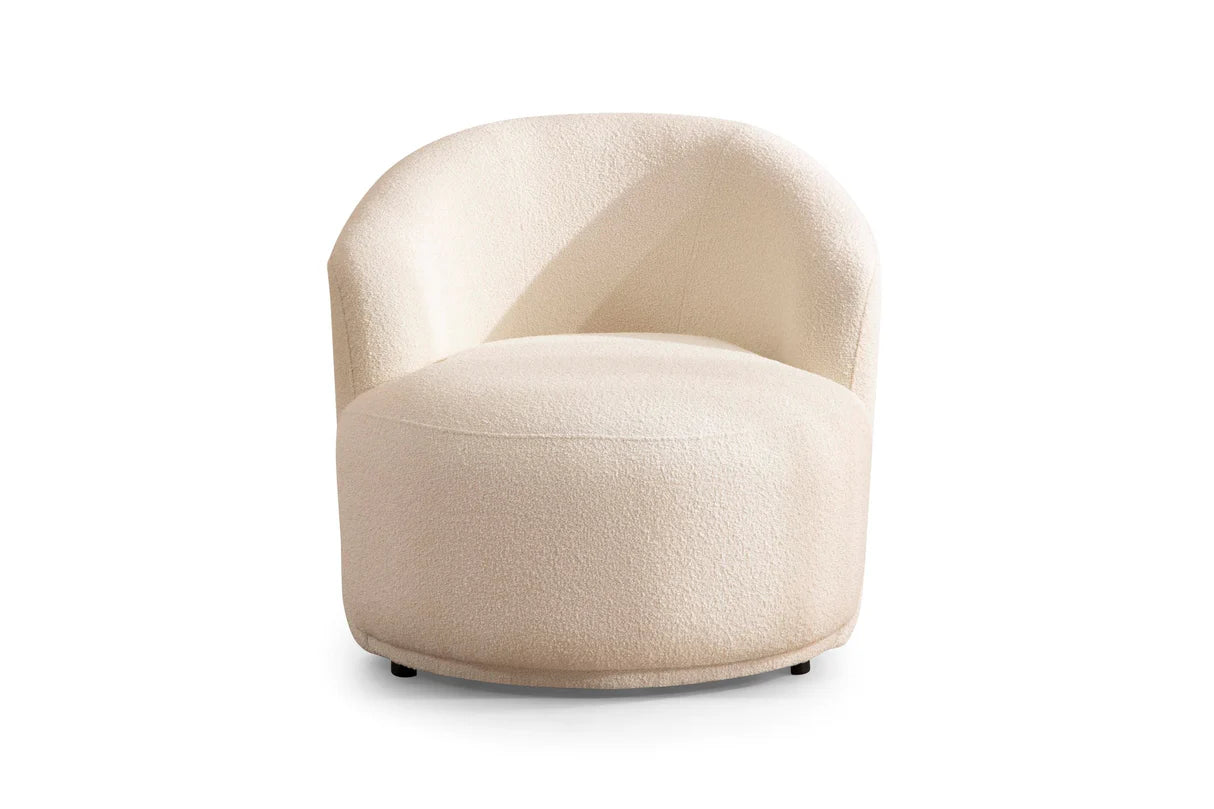 Sofá y loveseat de terciopelo marfil Helena