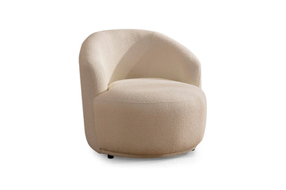 Sofá y loveseat de terciopelo marfil Helena