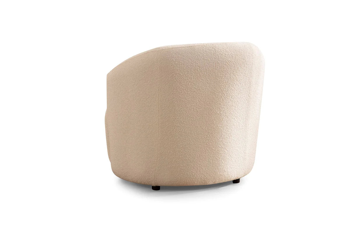 Sofá y loveseat de terciopelo marfil Helena