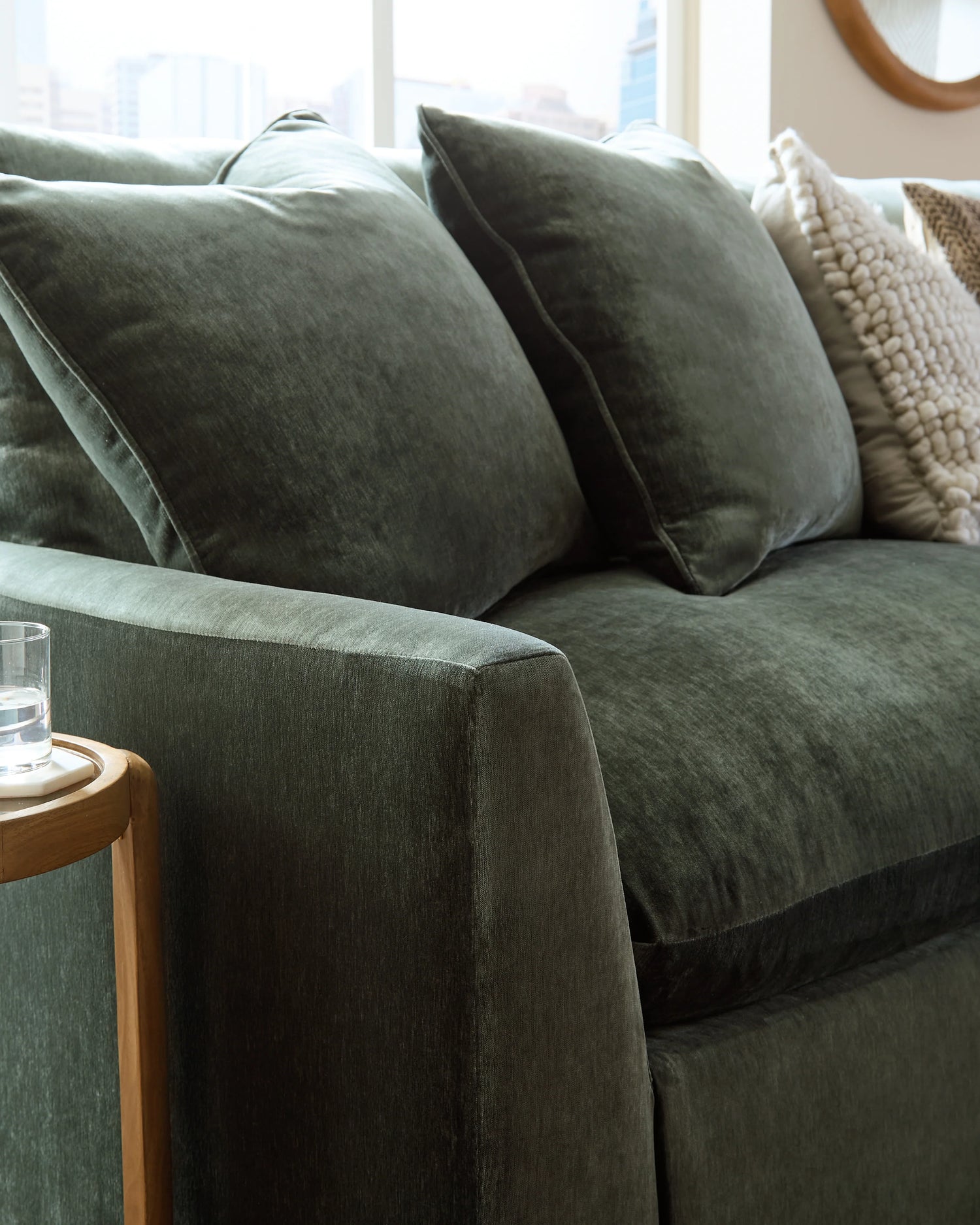 Carriage View Jade Sectional 3-Piece