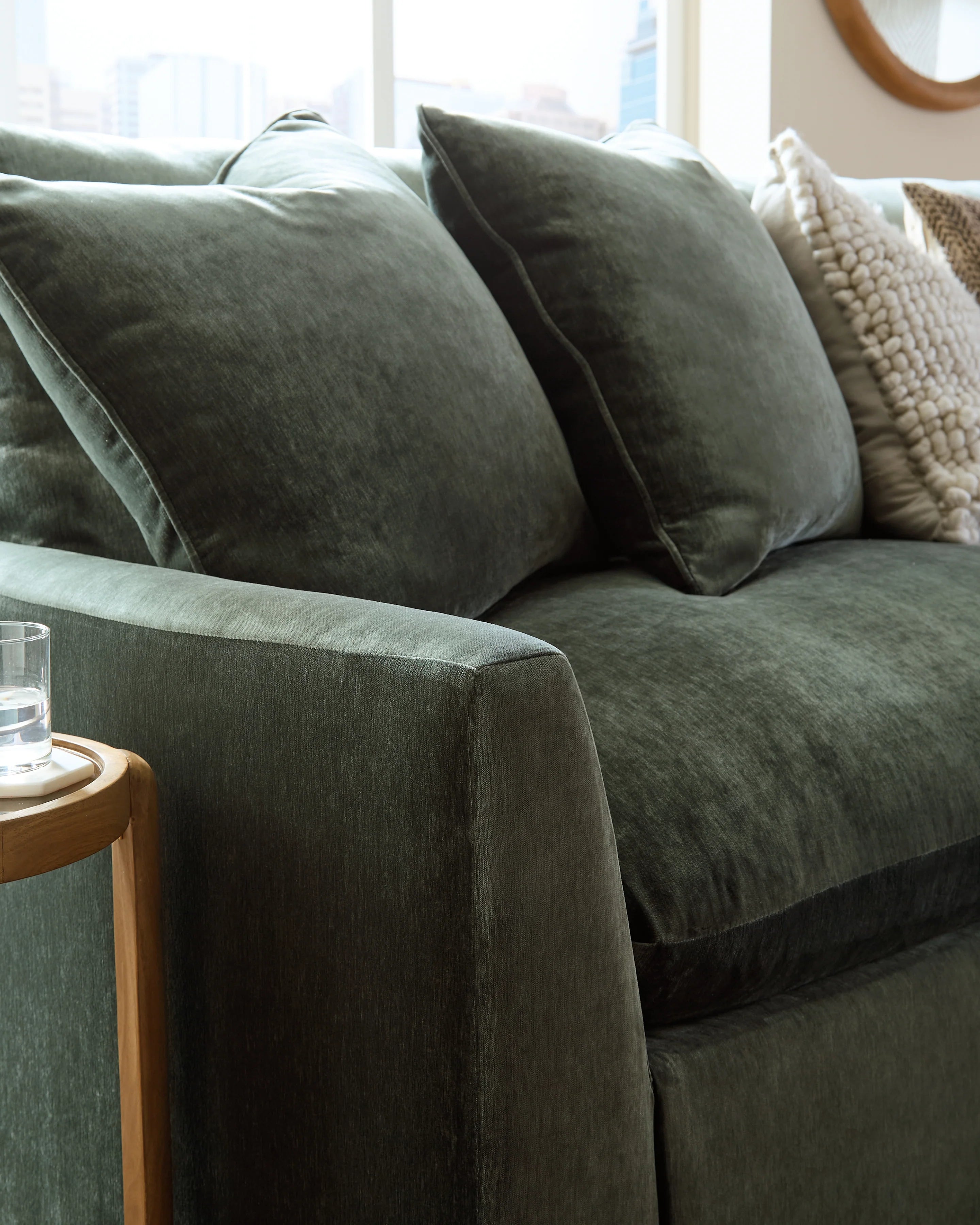 Carriage View Jade Sectional 3-Piece