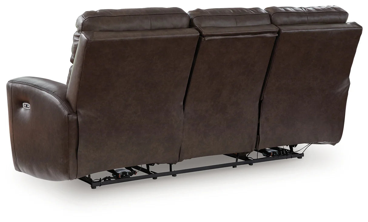 Crossplex Smoke Power Reclining Sofa