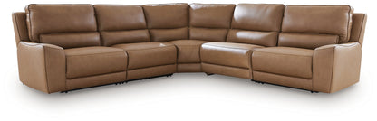 DeepWakes Caramel Modular Power Reclining Sectional