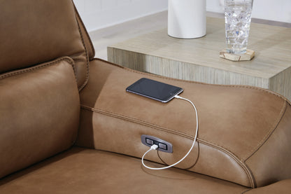 DeepWakes Caramel Modular Power Reclining Sectional