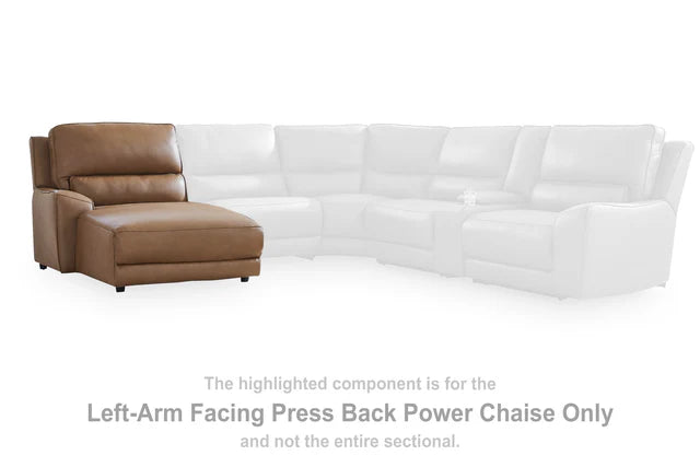 DeepWakes Caramel Modular Power Reclining Sectional