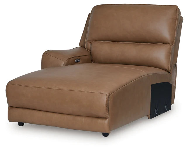 DeepWakes Caramel Modular Power Reclining Sectional