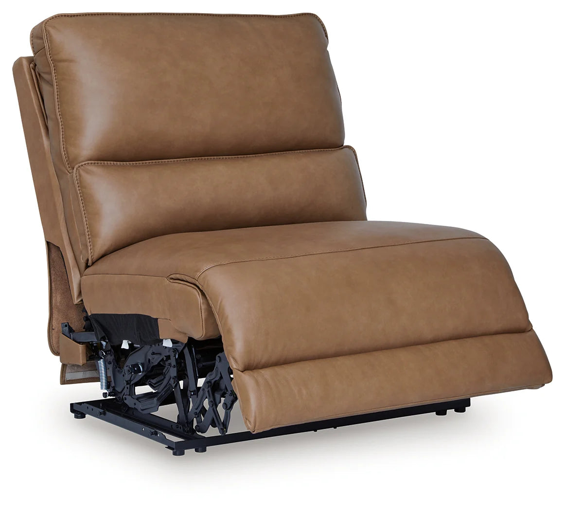 DeepWakes Caramel Modular Power Reclining Sectional