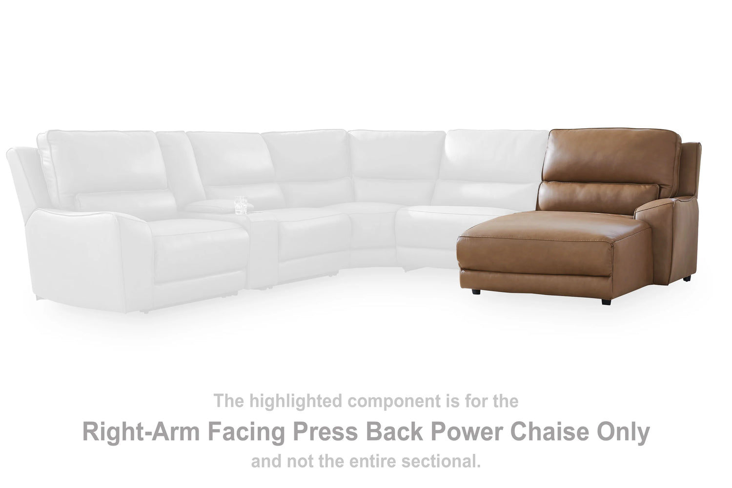 DeepWakes Caramel Modular Power Reclining Sectional