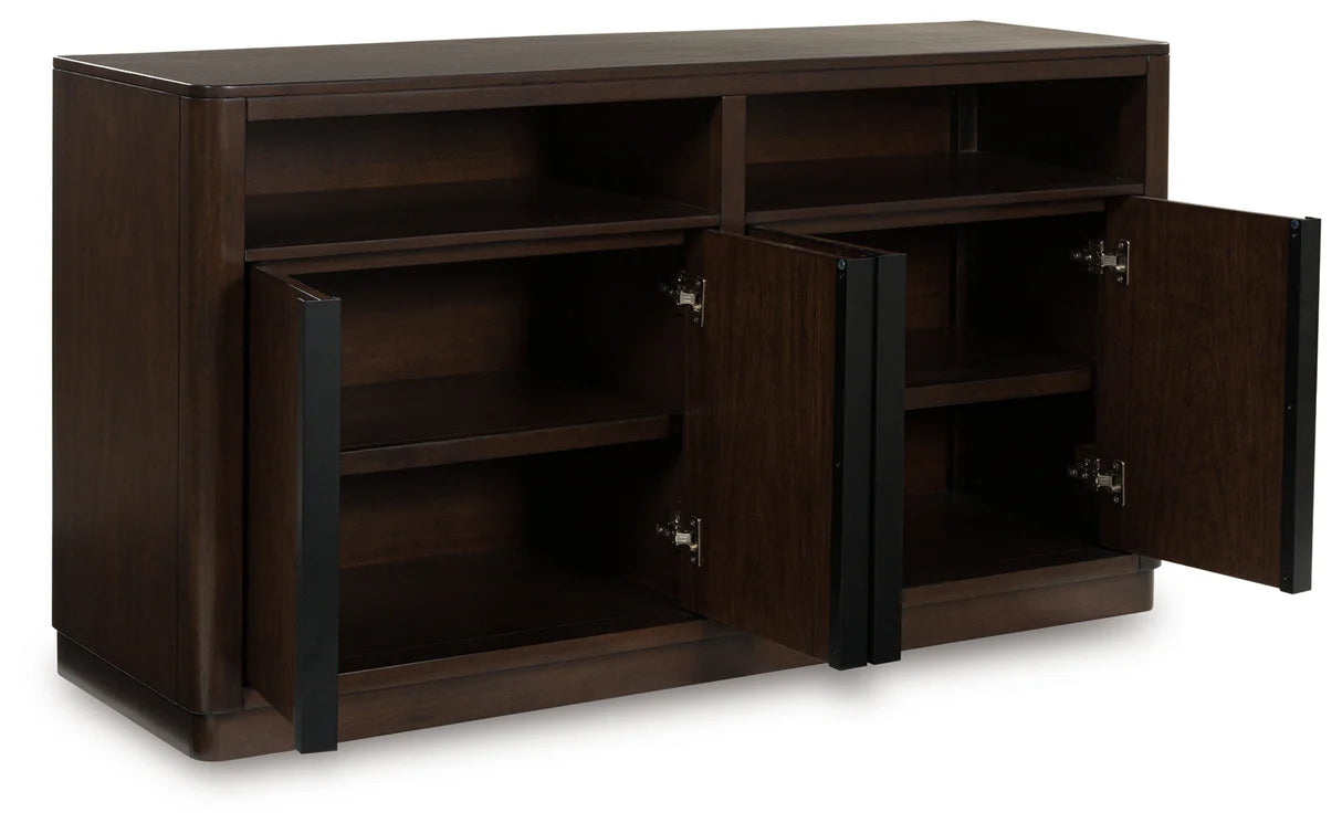 Dilenno Dark Brown Dining Server