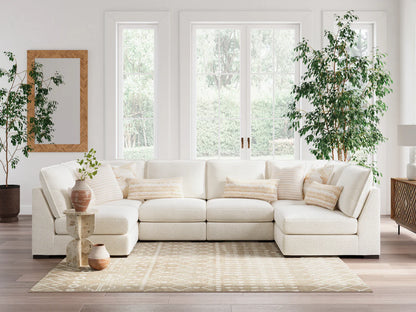 Donelson Creek Vanilla 6-Piece Modular Sectional
