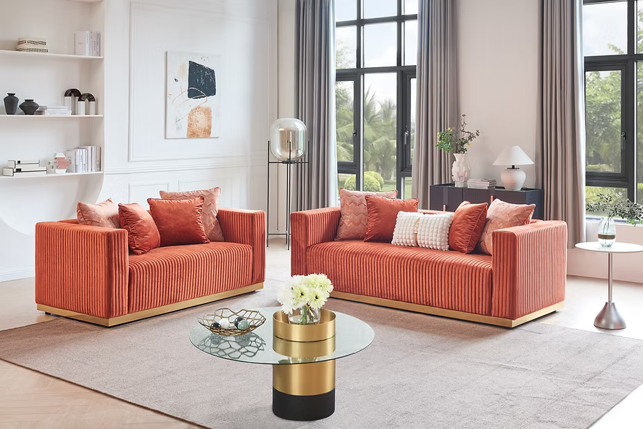 Alisha Sofa and Loveseat
