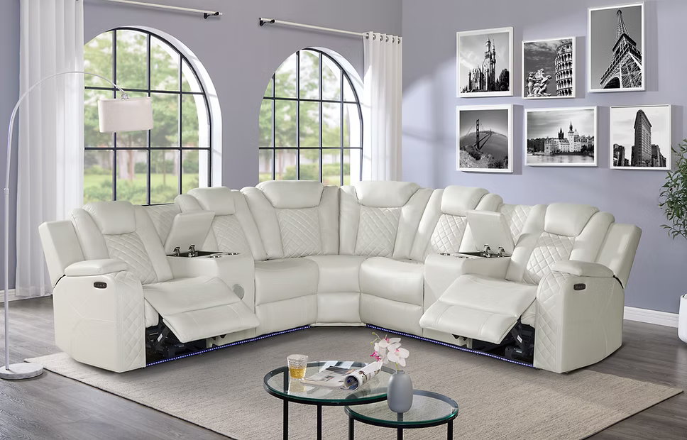 Conjunto de sofá reclinable Dallas Camel