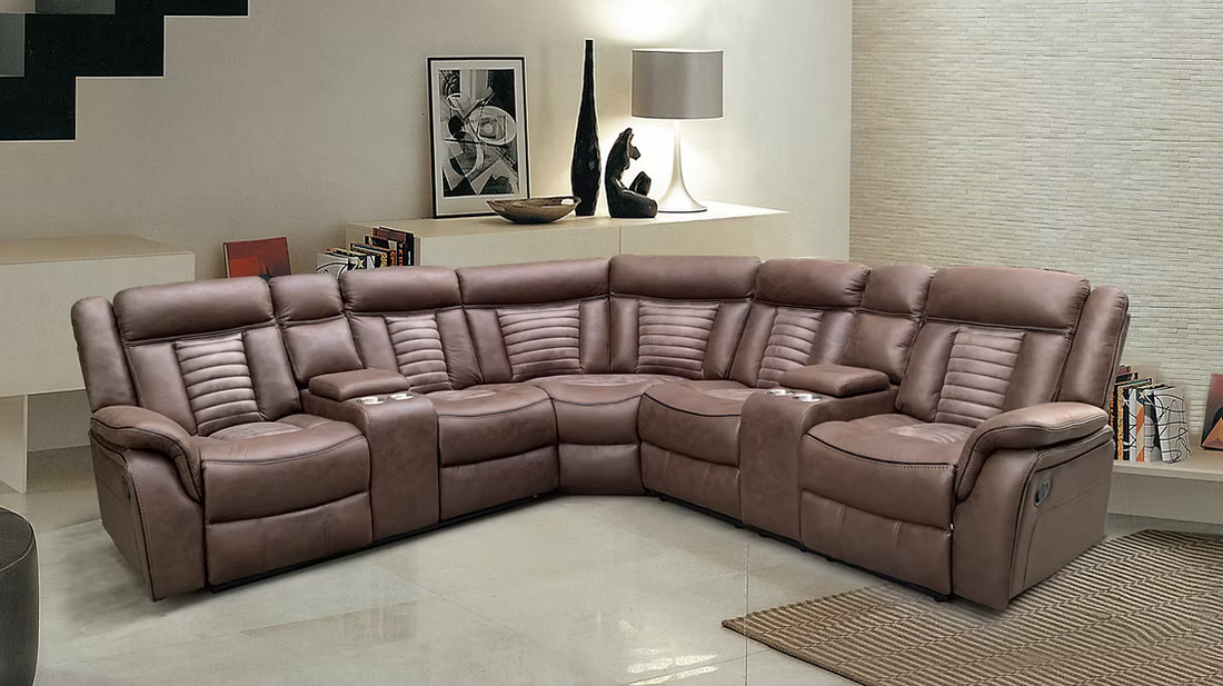 Conjunto de sofá reclinable Dallas Camel