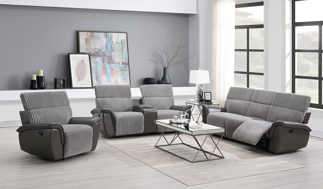 Twist Gray Reclining Set S9112