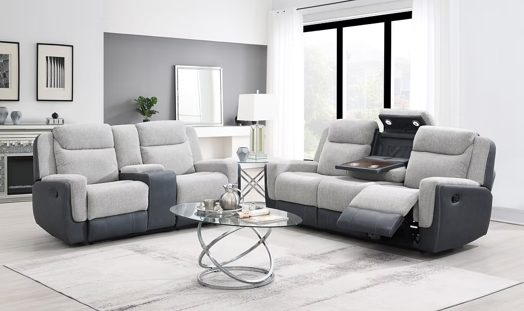 Wilbert Gray Reclining Set S9870